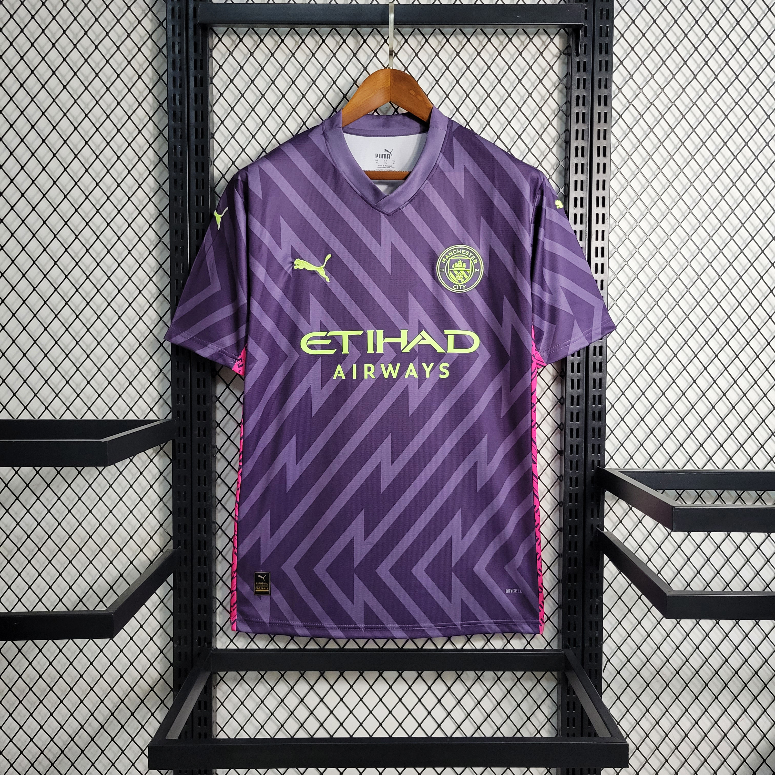 23-24 Manchester City Purple Goal Keeper Fans Jersey